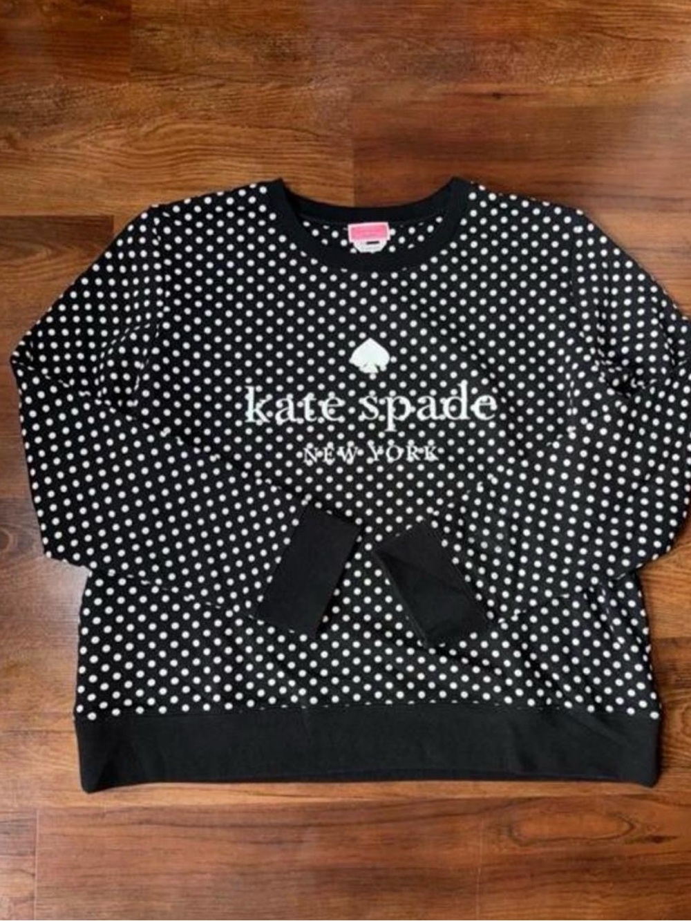 kate spade Black and White Polka Dot Kids Sweatshirt